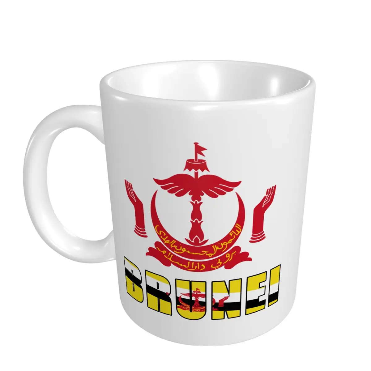 Mark Cup Mug Brunei Letter Flag Emblem Coffee Mugs Tea Milk Water Cup Travel Mugs For Office Home