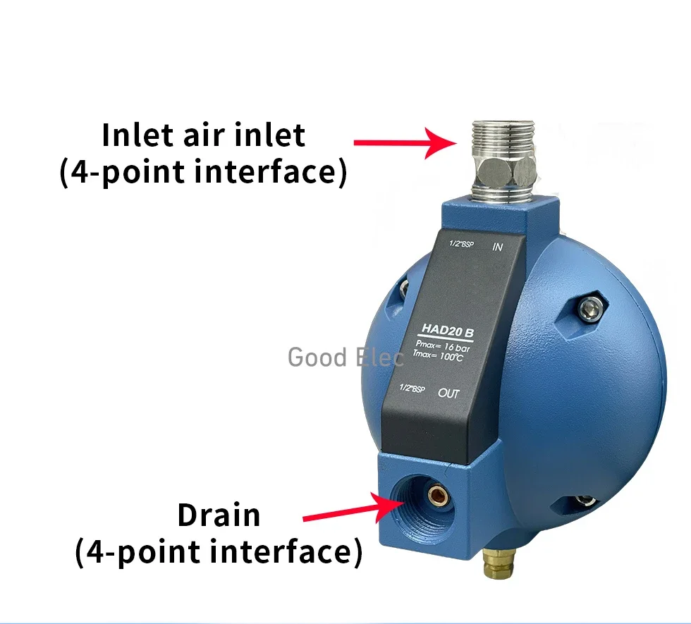 HAD20B Pneumatic screw air compressor spherical Round Ball type floating water dispenser pump gas storage tank drain valve