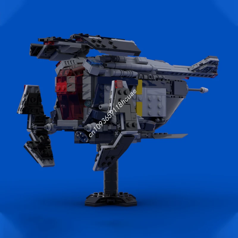 

728pcs MOC Republic Police Gunship Star Battle Model Building blocks Modular DIY creative toys Christmas gifts