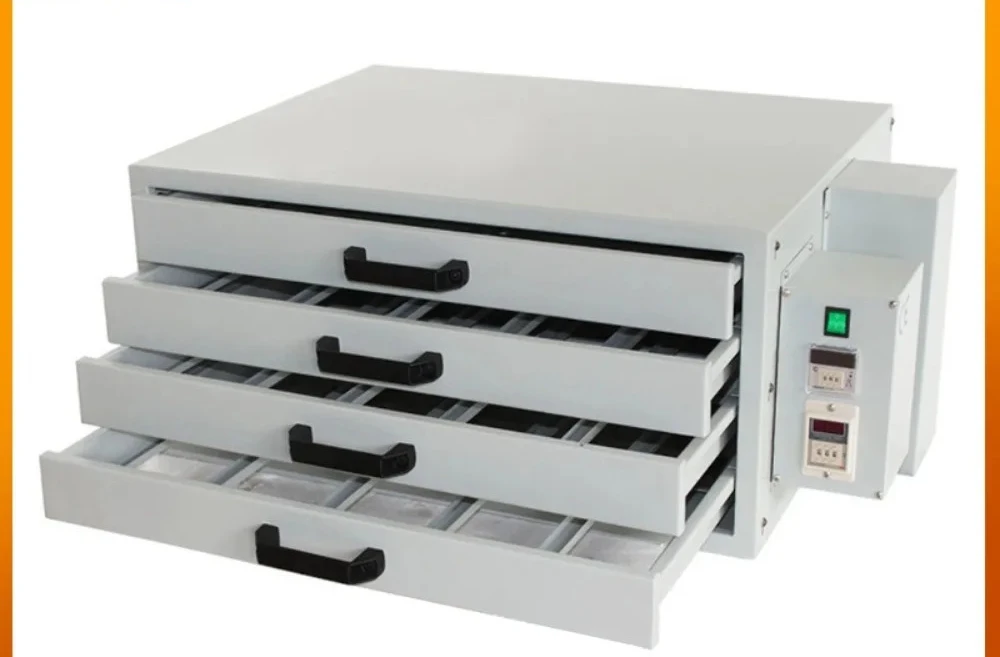 Precision horizontal screen printing drying box