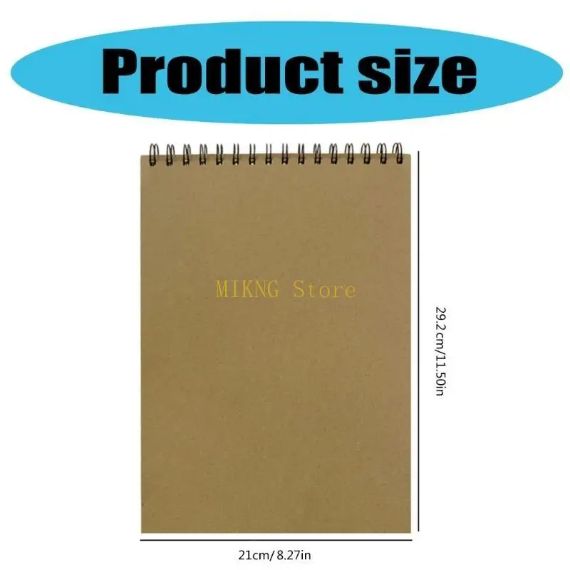 لوحة رسم سلكية 30 ورقة 210 × 292 مم كتاب رسم 150 جرامًا للمتر المربع للرسم أفضل بيع #6