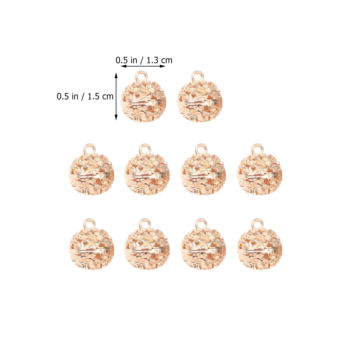 

10 Pcs Vintage Bell Craft Hanging Pendant Keychains Jewelry Mini Bells for Crafts