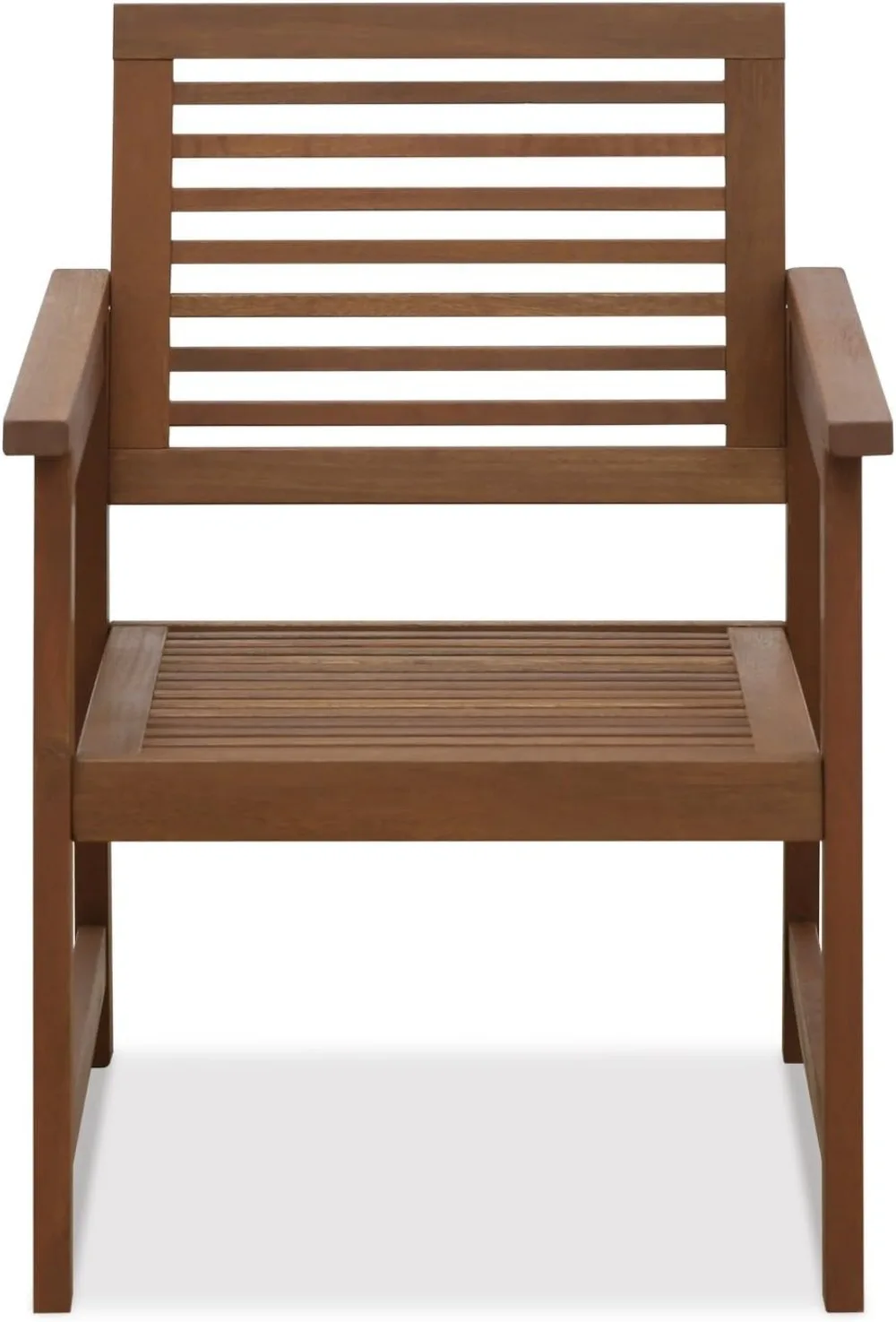 Ensemble de 2 fauteuils d'extérieur en bois dur teck, résistant à l'eau, assemblage facile, pas de coussin inclus