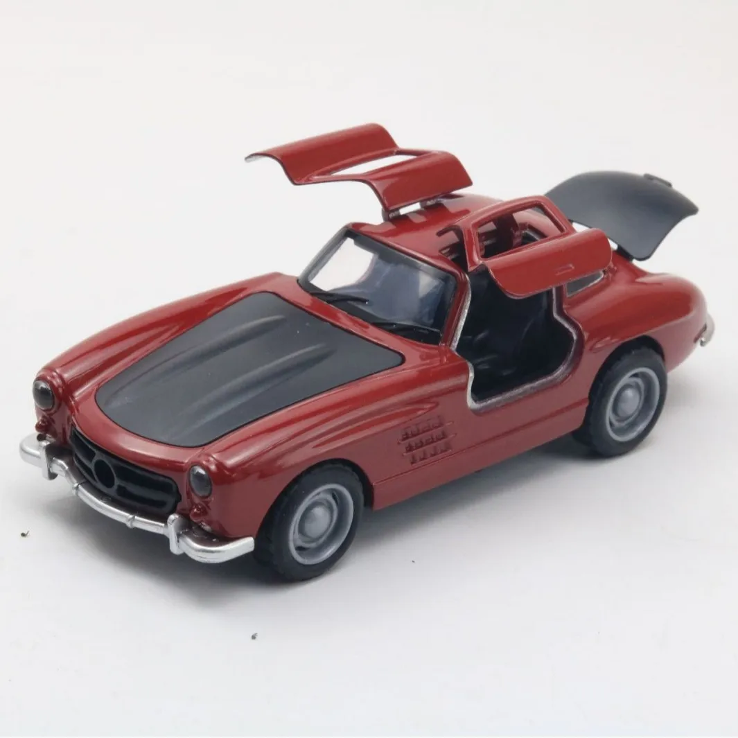 Simulação liga modelo de carro puxar para trás brinquedos infantis porta de carro clássico pode ser aberta