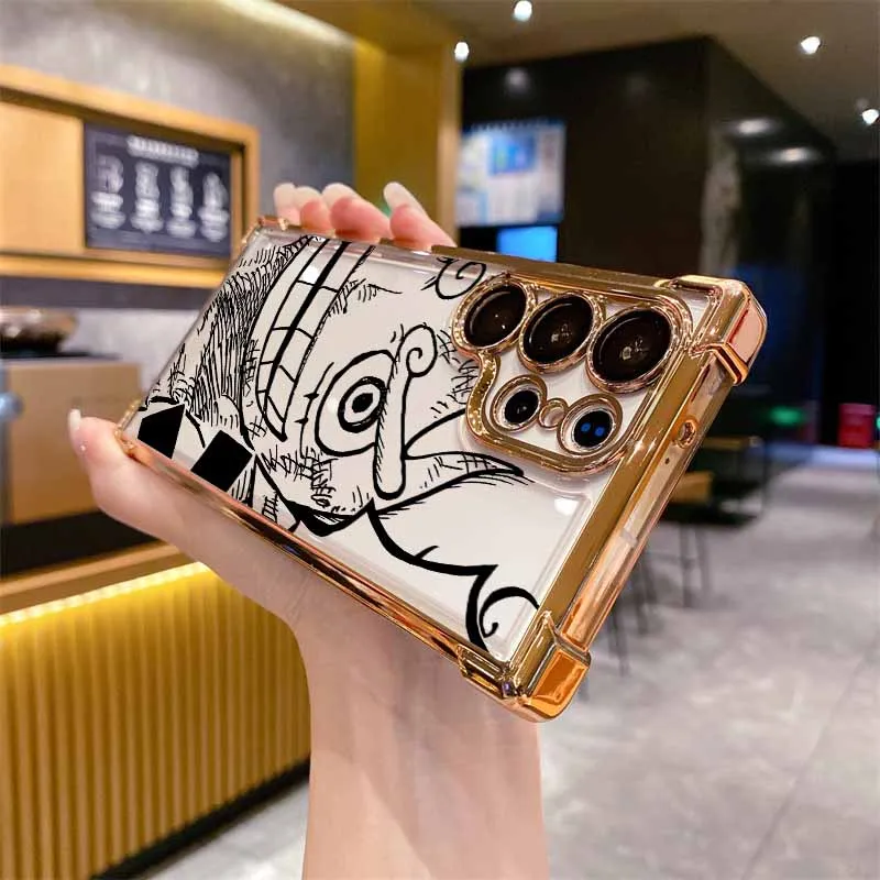 Anime One Piece Handyhülle für Samsung S26 S25 Edge S24 S23 S22 S21 S20 FE Ultra Plus Lite, Galvanisierte Sturzsichere Schutzhülle – Detail 7