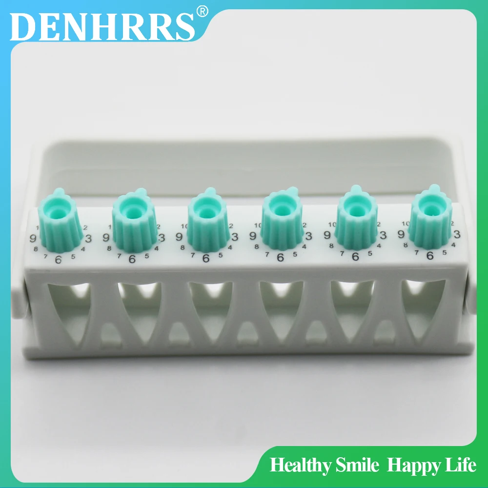 1Box 12 Times 6Holes Dental Counting Root Canal File Sterilizing Rack Endo Files Holder Autoclavable Dental Instrument