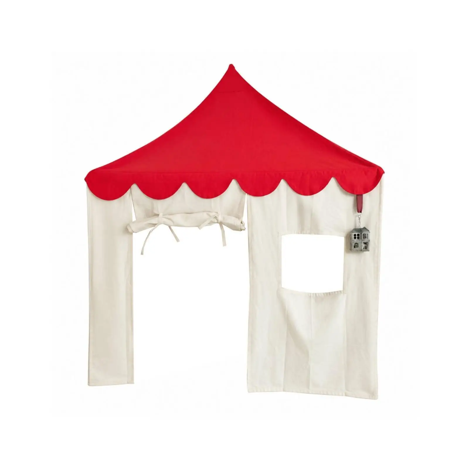 Wall Mounted Cotton Canvas Childrens Tent House for Bedroom Playroom Pretend Games Quiet Reading Space Saving Hanging Design