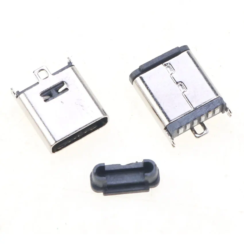 Cltgxdd USB Type-C 3.1 6P 6Pin 180 Degree Vertical Patch 9.3MM 10.0MM 10.5MM USB Female Socket High-speed Transmission Connector