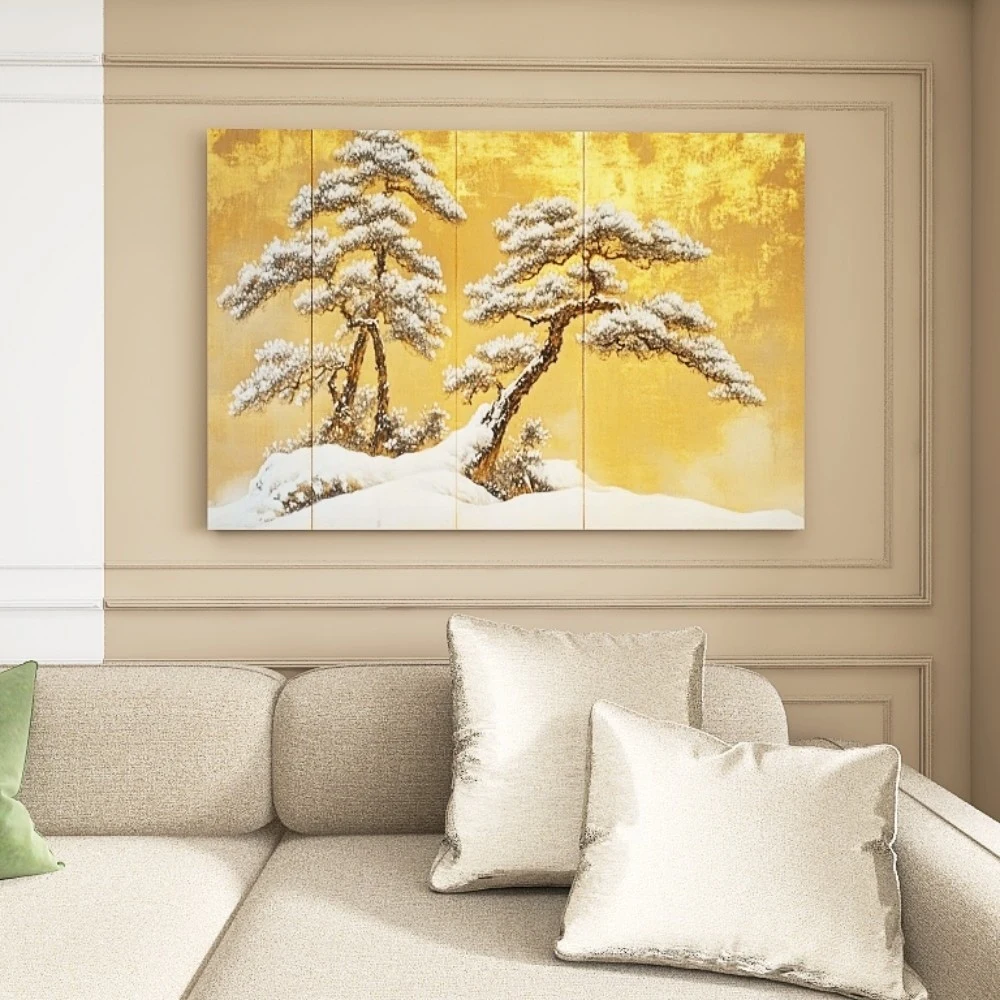 

1.5-Inch Thick Pine Solid Wood Frame, Canvas Wall Art, Birthday Gift Art Wall Painting, Bedroom, Office, Living Room