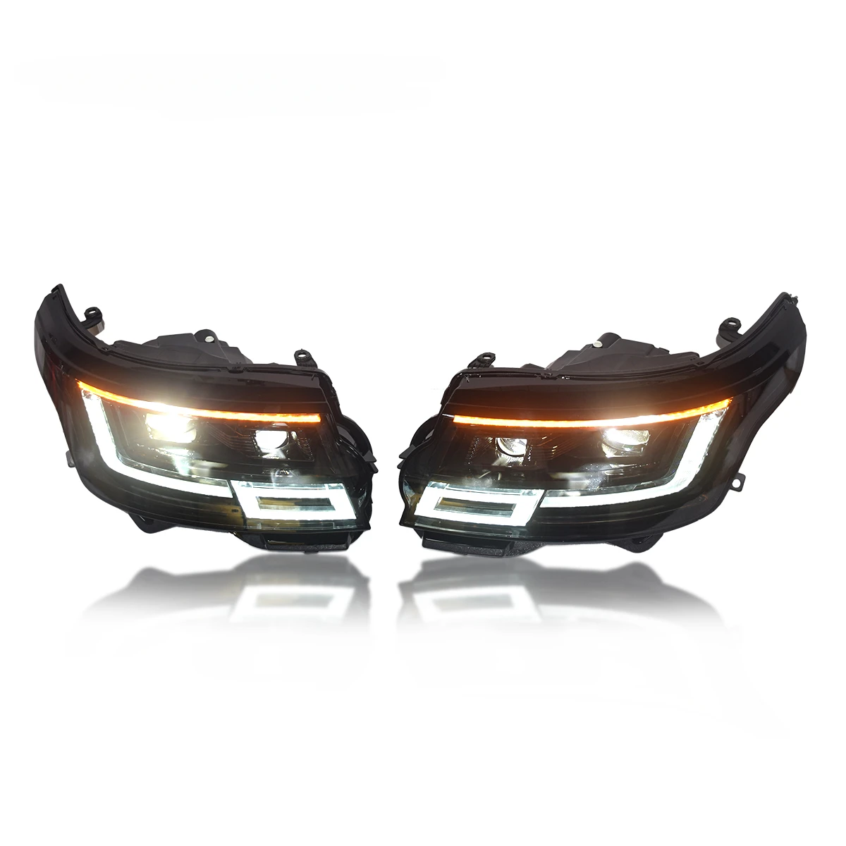 New design 2023 style not change front bumper LED headlights for Range Rover Vogue 2014-2017 LHD car plug and playcustomcustom