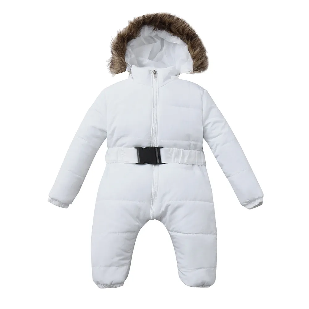 Skiing Clothes Kids Winter Jacket Outfit Infant Warm Thick Girl Coat Hooded Boy Baby Jumpsuit Romper Boys Outfits&Set