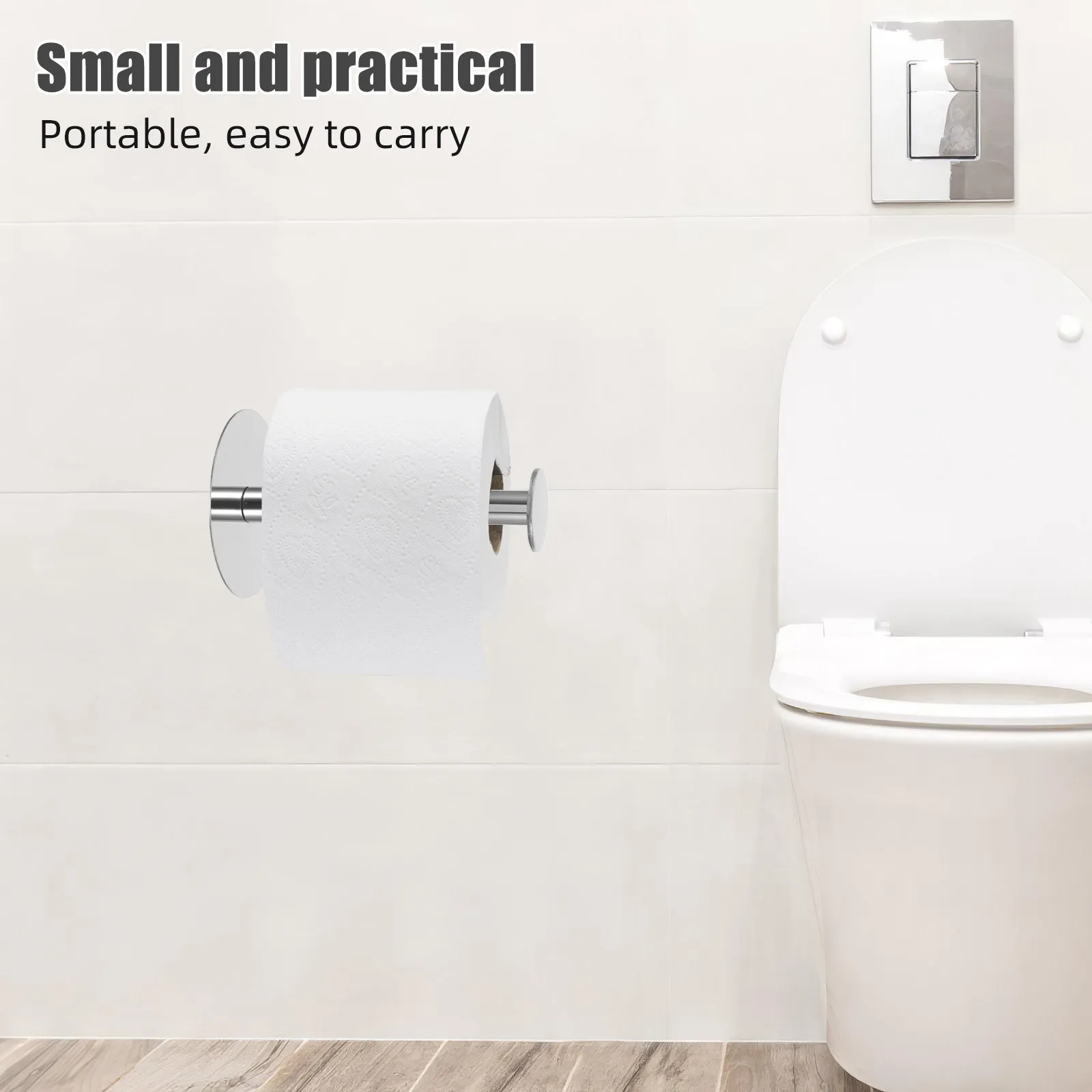 

Держатель для туалетной бумаги из цельной нержавеющей стали, серебристый, полированный, настольный, для дома