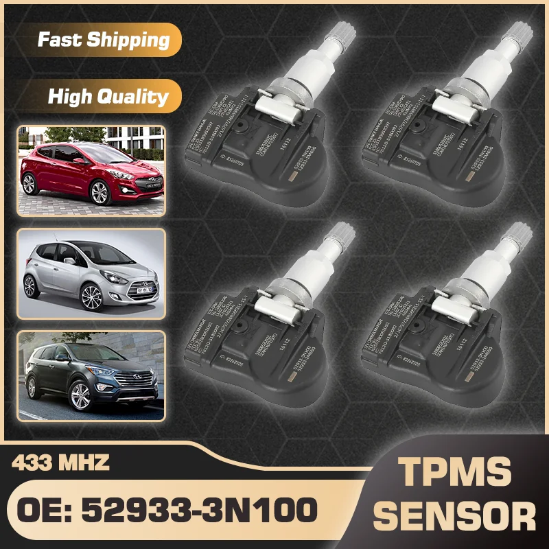 

Car TPMS Tire Pressure Sensor TPMS For Hyundai I30 2012-2016 Hyundai Ix20 2010-2018 Hyundai Ix55 2006-2016 52933-3N100 433 MHz