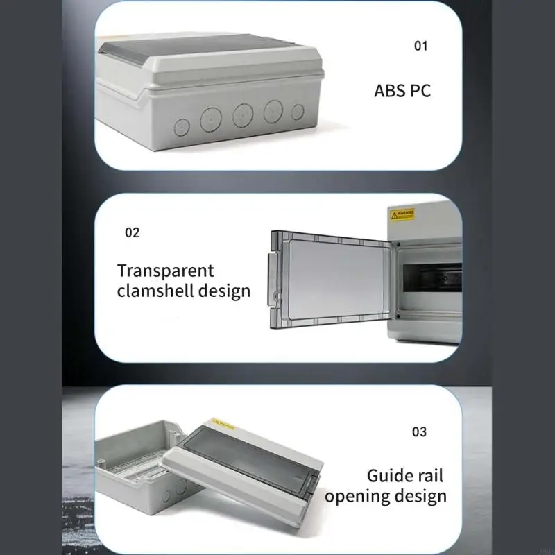 Wall Mount Outdoor Distribution Box with Cable Entry & DIN for Routing Use JOMD