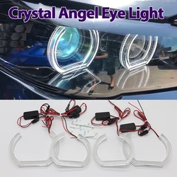 White Rings Light LED Angel Eyes Kit For BMW X1 X3 X5 X6 E70 E71 Z3 Z4 E30 E32 E34 E36 E38 E53 E60 E61 E85 F30 E81 E87 E90