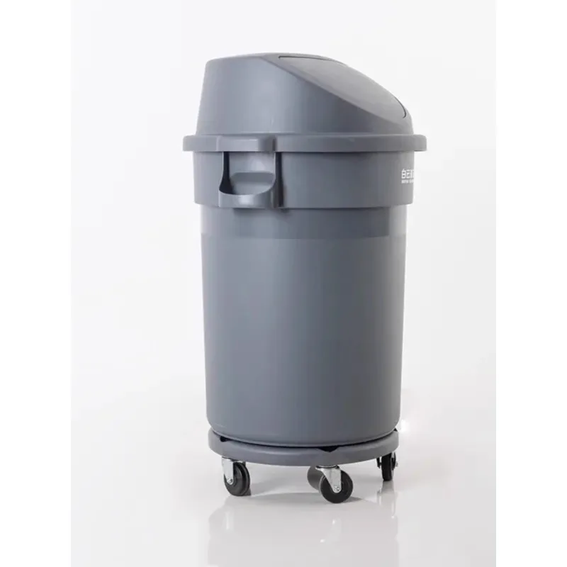 Baiyun large-capacity water storage bucket property outdoor 80 trash can removable plastic 168L round bucket 100L environmental