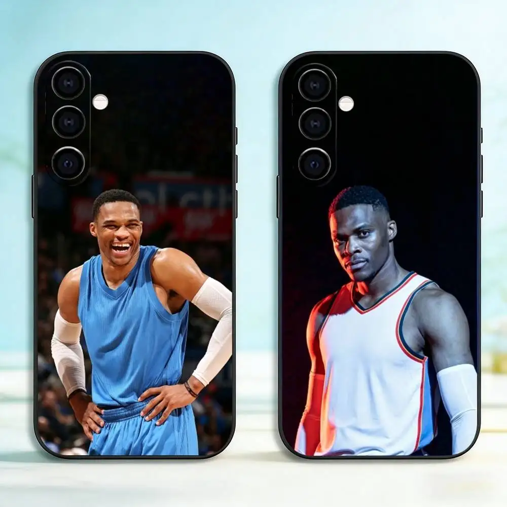 Russell W-Westbrook Basketball Support  Phone Case For Samsung Galaxy A73,A72,A71,A70,A53,A52,A51,Others Soft Black Cover