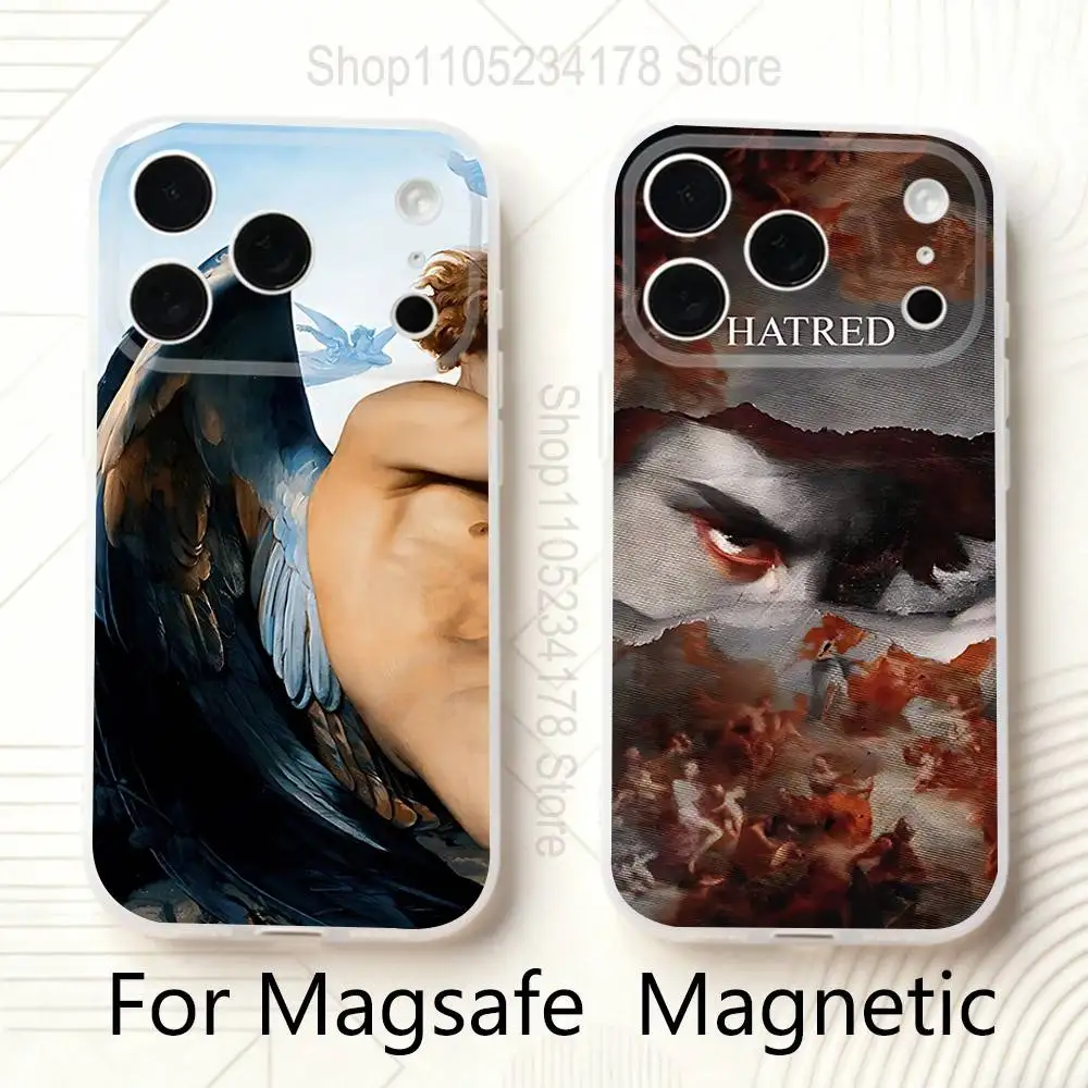 

Fallen Angel Alexandre Cabanel Phone Case For iPhone 14,16,12,17,13,15,11 Max,Pro,Mini,Plus,Air,E Magnetic Frosted Transparent