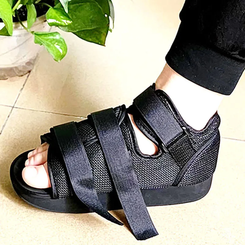 Post OP Shoe Foot Cast Orthopedic Fracture Support Protection Post Boot Shoe Foot Fracture Support Open Toe Plaster Cast Shoe