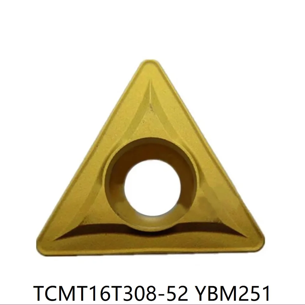 ZCC TCMT16T308-52 Carbide Inserts CNC Turning Tool Lathe Cutter Tools YBC251 YBD151 YBC151 YBM251 10PCS/BOX TCMT 16T308 52