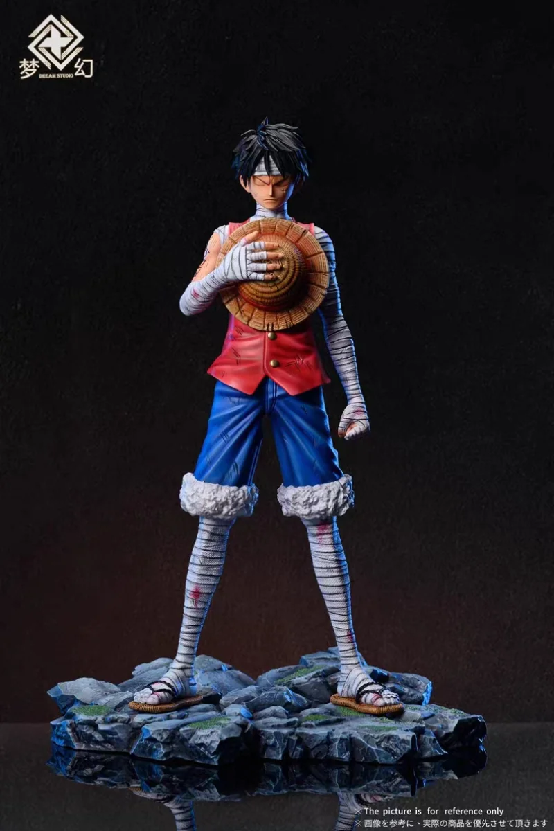 1/6 29Cm Resin Dream Studio Gk One Piece Bandage Monkey D. Luffy Anime Action Figure Statue Ornament Model Garage Kit Toys