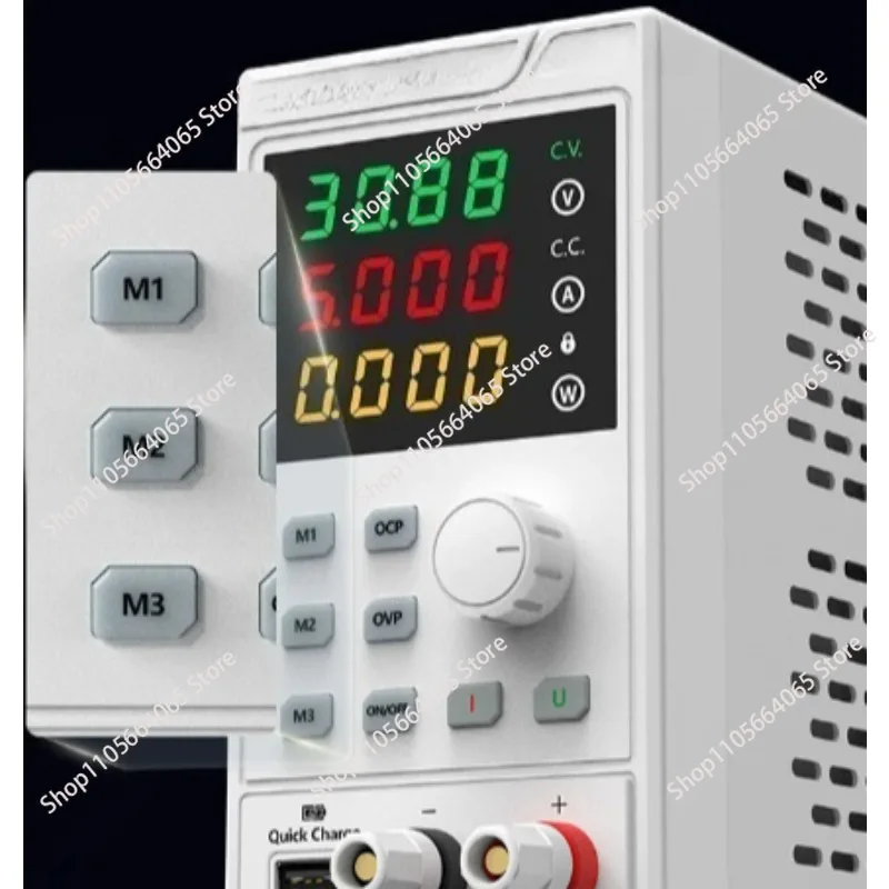 Power Supply Unit Adjustable 4 Digit Mini Lab Bench Power Supply Source Memory Function Voltage Regulator