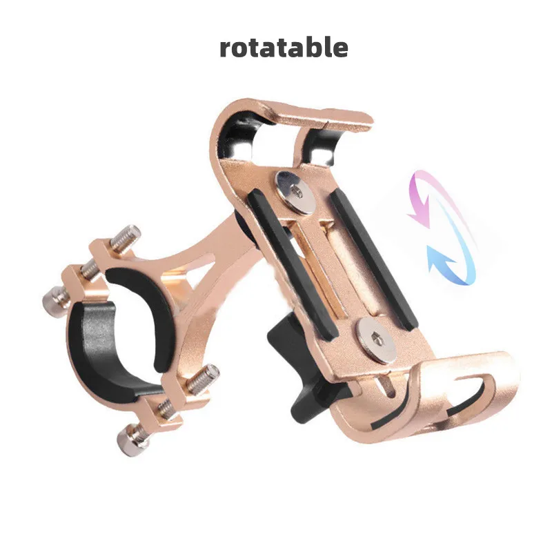 360 ° Drehen Metall Motorrad Fahrrad Telefon Halter Anti-rutsch Halterung GPS Navigation Clip Universal Fahrrad Ständer für Alle Smartphones