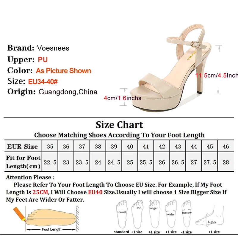 Thick Platform Sandals Woman 2024 New Ankle Buckle Strap High Heels Summer Office Work Women Shoes Sandalias De Mujer Size 34-40