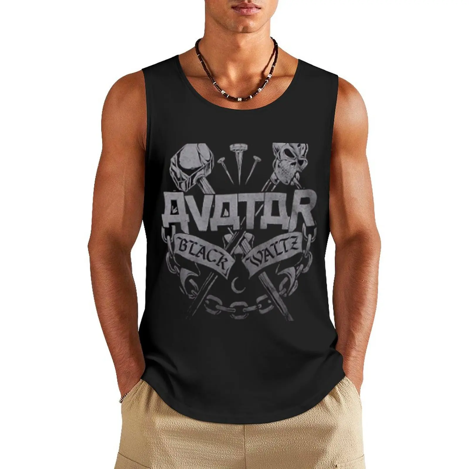

new coll avatar band Tank Top Gym t-shirt man mens gym clothes anime