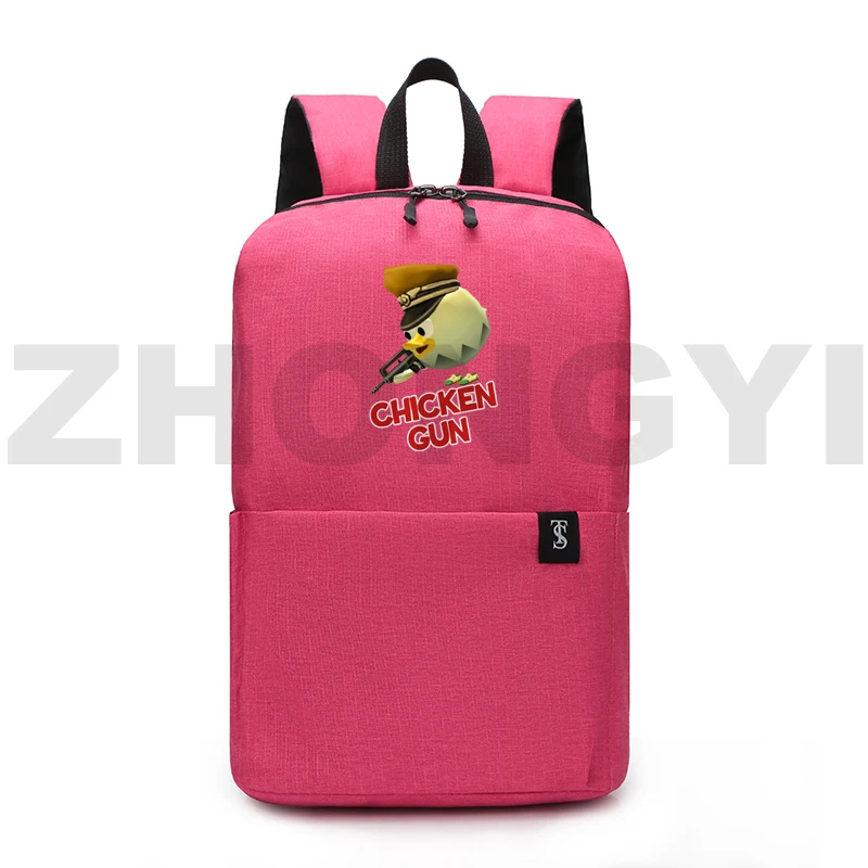 

Anime Chicken Gun Backpacks for Teenagers Girls Chicken Gun Game Bags Travel Sport Bookbag Back To School Rucksack Kindergarten