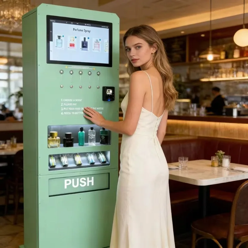

Custom 24/7 Supply of The Latest Luxury Cologne, Perfume Spray Vending Machine, Suitable for Public Places, Supports Credit Card