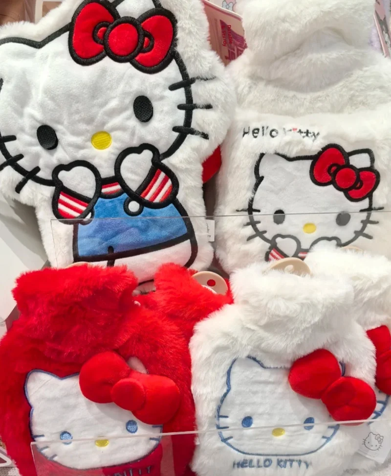 

Очаровательная бутылка с горячей водой HelloKitty для облегчения периода, милая игрушка для тепловой терапии от MINISO, качественные подарки для создания имени