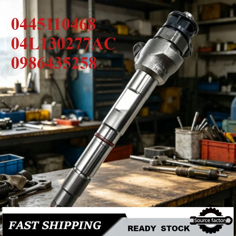 

0445110468 04L130277AC 0986435258 Fuel Injector for Volkswagen for Audi A4 A6 Q5 2.0 TDI-Low Emission Fast Shipping