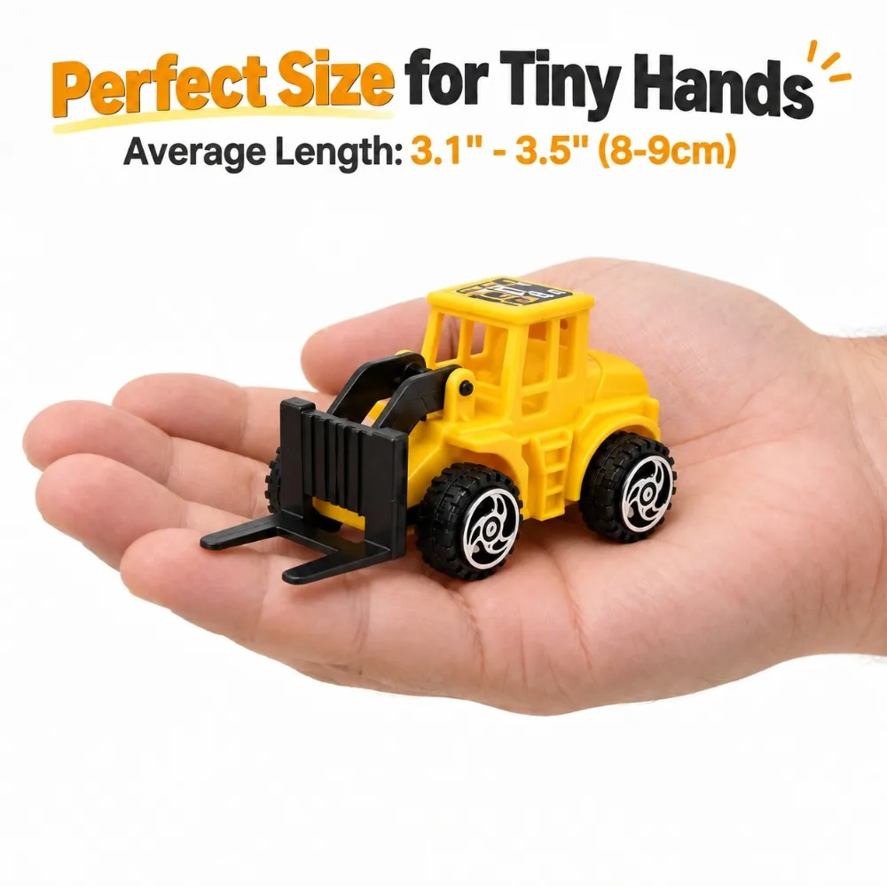 Mini Construction Toy Trucks, Random Color and Style, Multi-Item Party Favor Packs, Back-to-school Season, Birthday Gifts