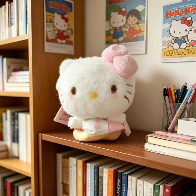 Hello Kitty Cream Muffin Dessert Baking Series Plush Stuffed Toy Keychain Cartoon Backpack Pendant Birthday Gift for Friends view 6