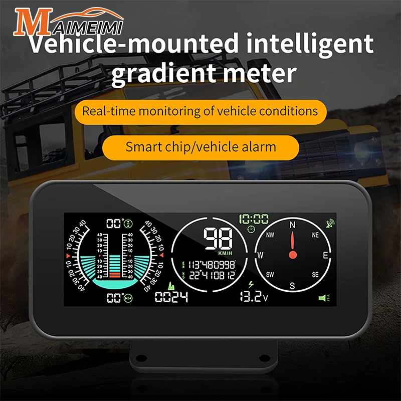 M60 M50 4x4 Off Road GPS Smart Inclinometer Car Digital Display Tilt Pitch Angle inclinometro Auto HUD Intelligent Slope Meter