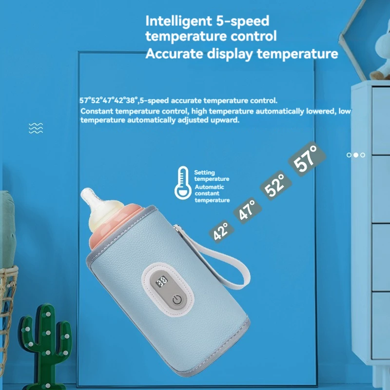 휴대용 우유 워머, USB 가열 병 슬리브, 지능형 온도 조절 병 절연 세트