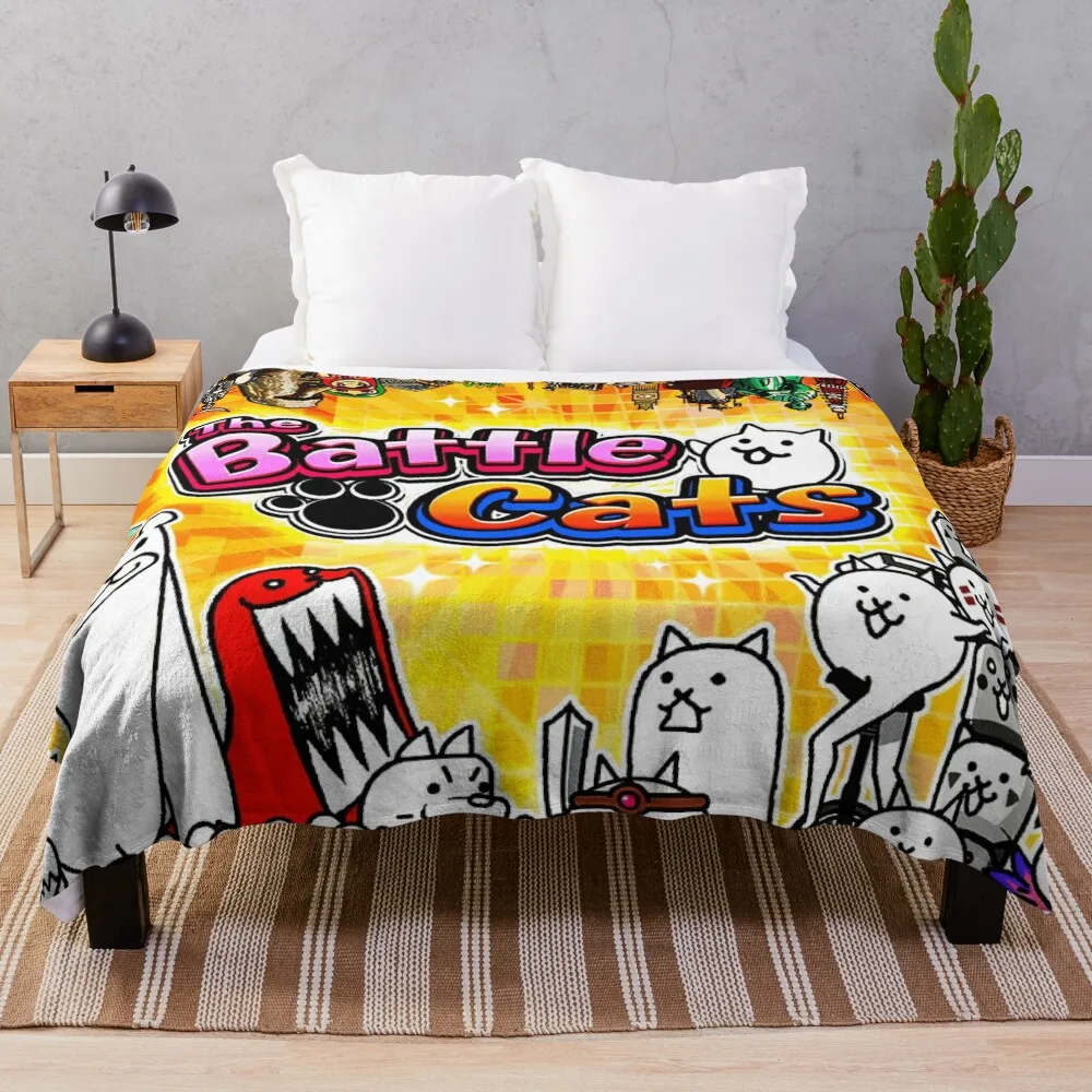 Battle Cats Throw Blanket Comforter Blanket Custom Blanket