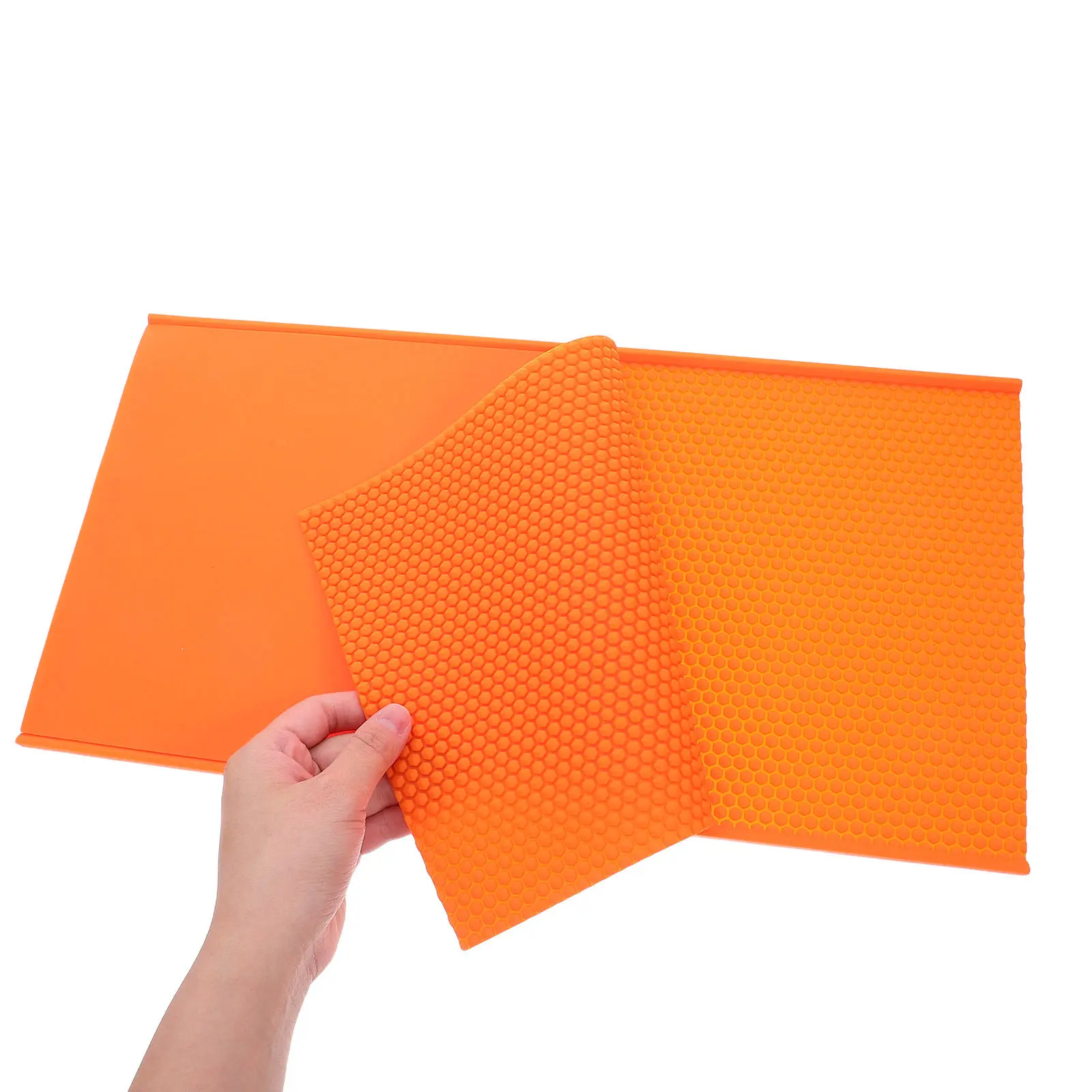 Beeswax Press Sheet Silicone Mold Orange Honeycomb Wax Sheet Maker for Beekeeping DIY Craft Supplies Beeswax Press Molds