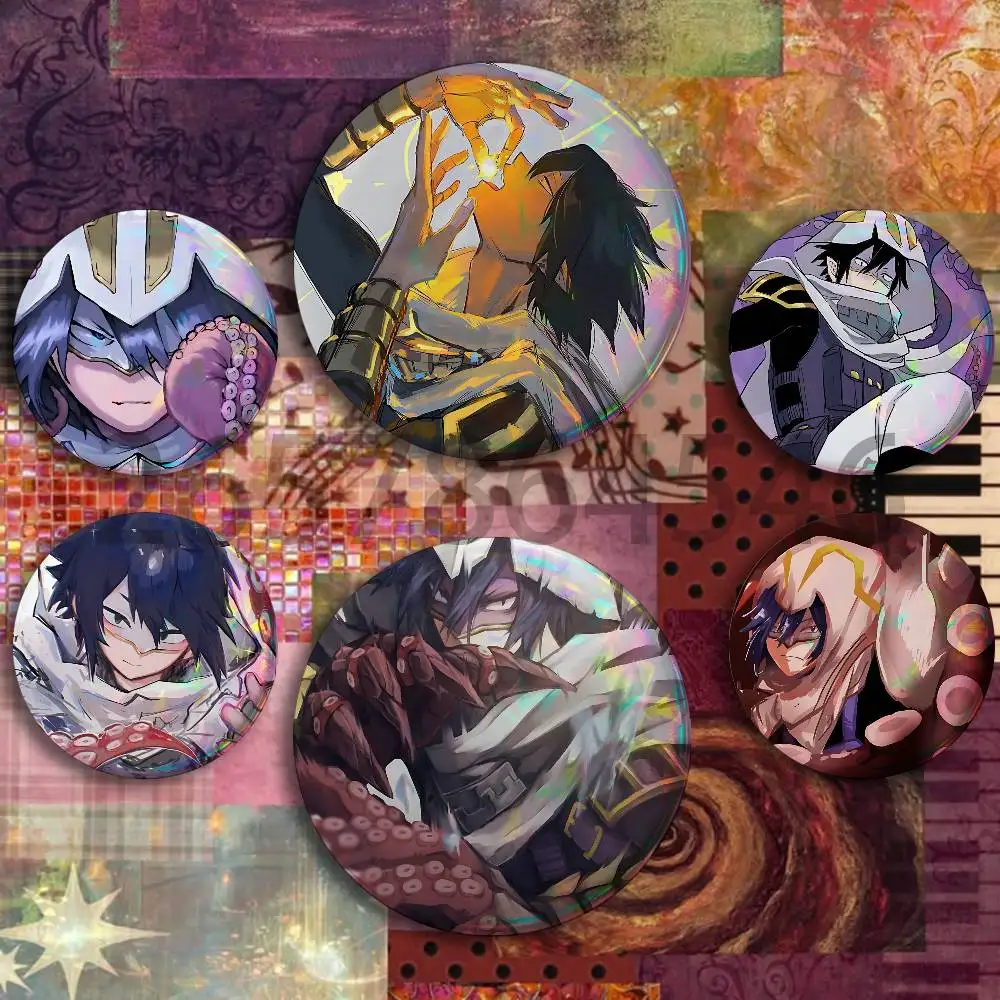 T-Tamaki Amajiki S-Suneater Button Badge Set Pin Single Pack Anime Merch for Ita Bags Badge Collectible Buttons