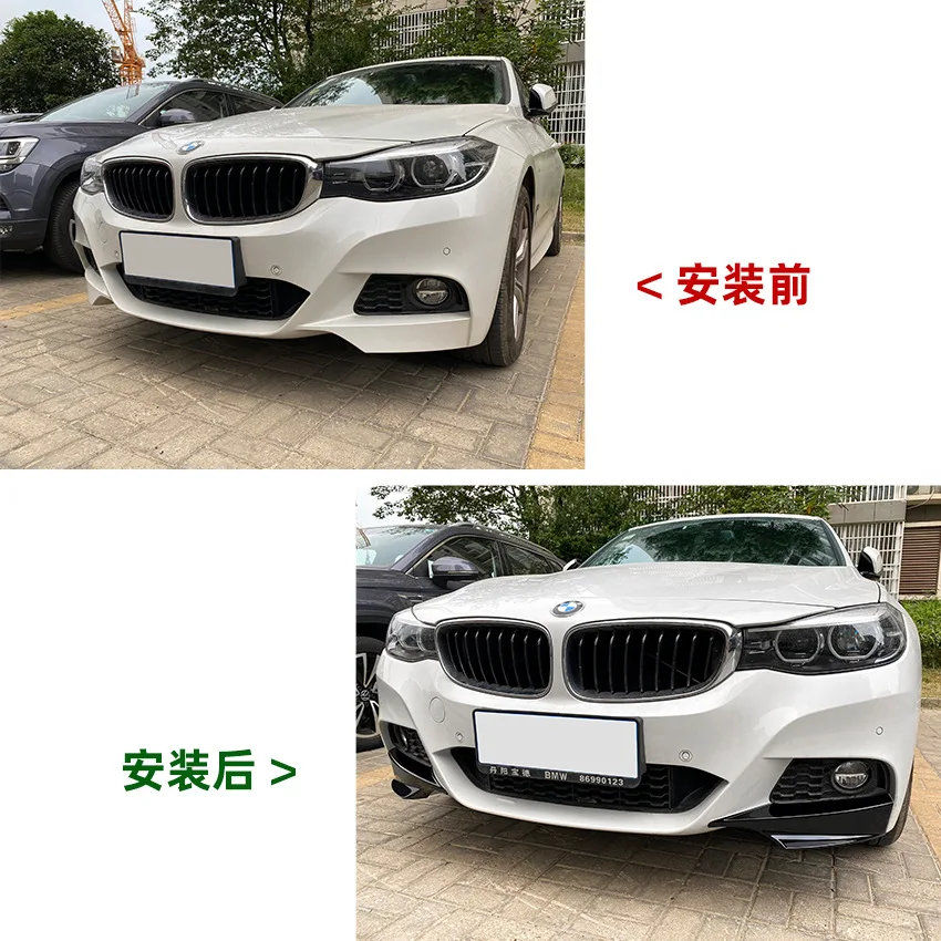 

For BMW 3 Series GT F34 320i 325i M Sport 2014-2019 front corner sticker modification