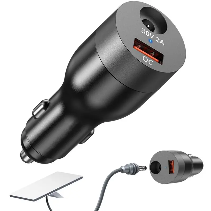 DT21 Car Adapter for Starlink Mini DC 12V-24V to 30V Step Up Converter 60W+27W USB-C PD for Car Truck RV Boat