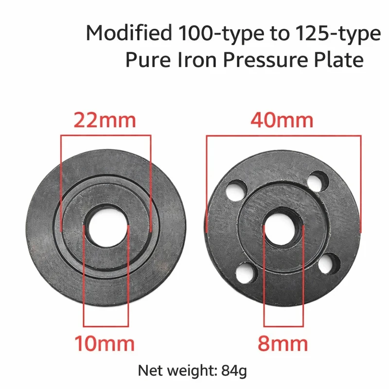 1 Pair Angle Grinder Press Plate  Inner Outer Flange Nut Replacement  Thread Lock Tool Cutting Discs Grinder Accessories