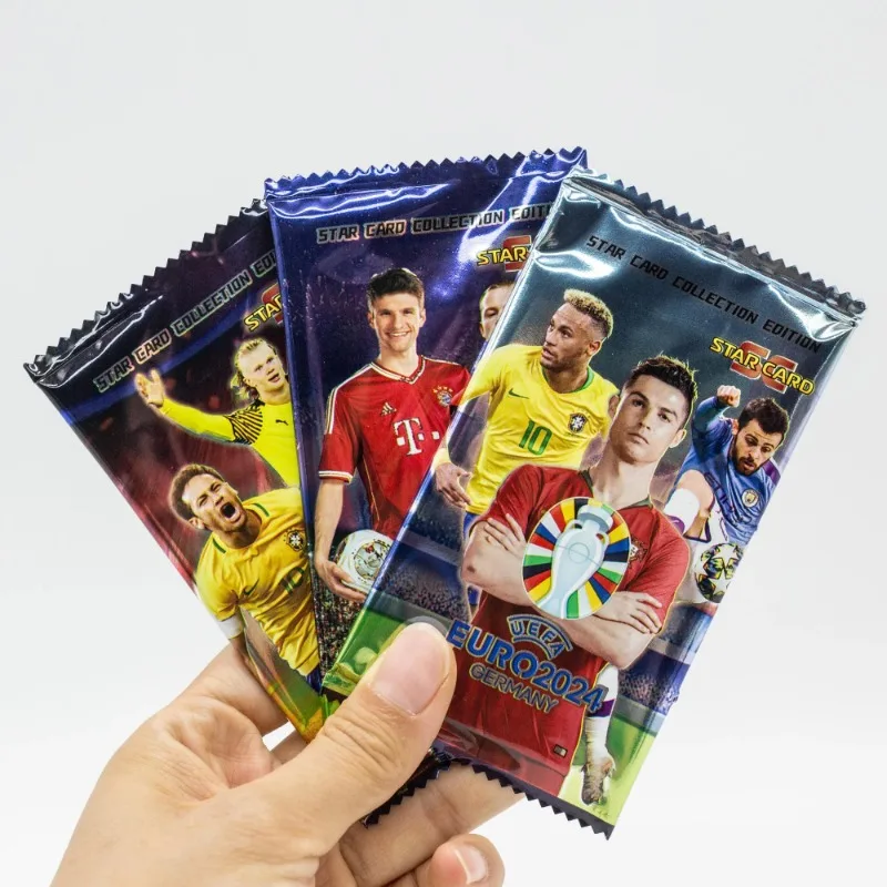 FIFA 2024 Football Star Cards Pure Soccer Limited Trading Card Flash Shining Card TCG Board Game Fans Collection Kids Gifts