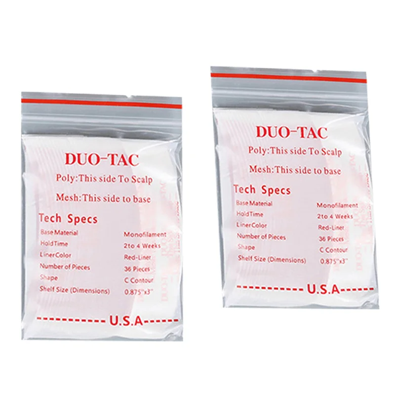 A99T 144Pcs/Lot Duo Tac Lace Wig Sided Double Tape Slitting Line Hair Adhesive Extension Strips For Toupees/Lace Wig Film C