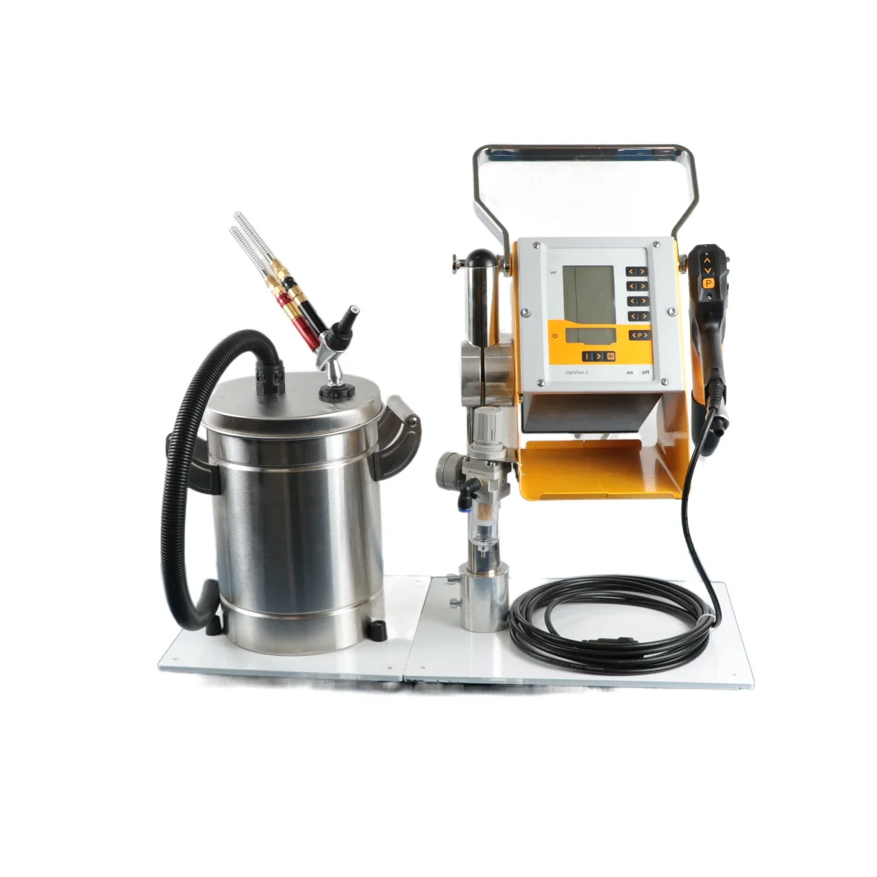 Electrostatic Manual Portable Powder Coating Machine With A Small Hopper Use For Lab Test