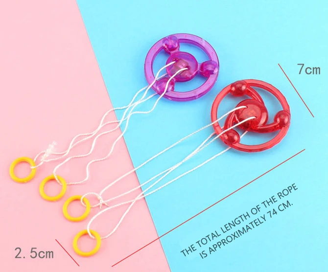

3pcs Luminous Hand Pull Luminous Flashing Rope Flywheel Toy Led Light Toy Novelty Children Flywheel Flash Gyro Gift 2026 Toys
