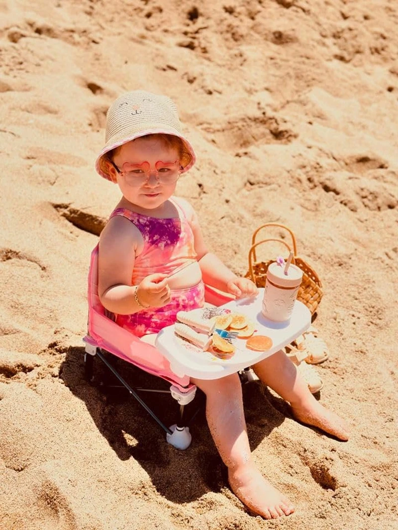 실내 옥외 아이들의 식사 의자 휴대용 Foldable를 위한 안전한 벨트를 가진 조밀한 아기 의자