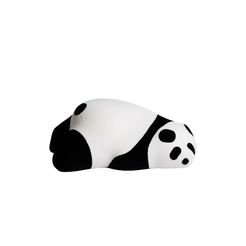 

Soft and supported! "Panda" animal seat, children's lazy small sofa, backrest shoe changing stool