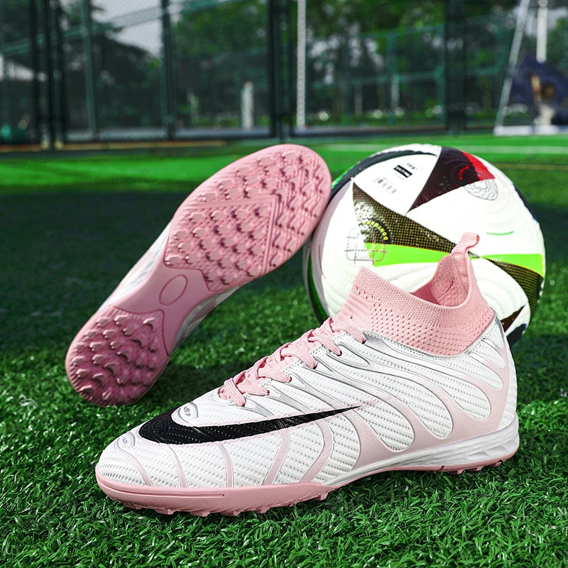 

Men's football shoes, anti slip and cushioned adult football sports shoes, indoor sports shoes, professional training shoes